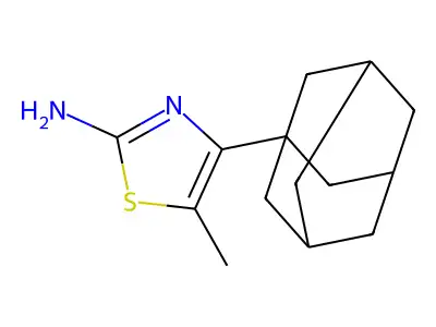 4-Adamantan-1-yl-5-methyl-thiazol-2-ylamine structure