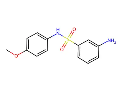 3-Amino-N-(4-methoxyphenyl)benzenesulfonamide structure