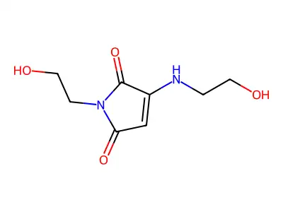 1-(2-Hydroxyethyl)-3-(2-hydroxyethylamino)pyrrole-2,5-dione structure