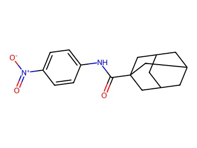 N-(4-nitrophenyl)adamantane-1-carboxamide structure