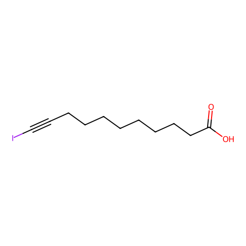 11-Iodo-10-undecynoic acid structure
