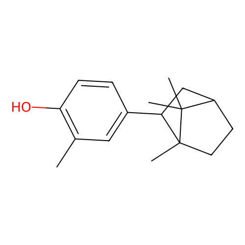 2-methyl-4-((1R,4S)-1,7,7-trimethylbicyclo[2.2.1]heptan-2-yl)phenol structure