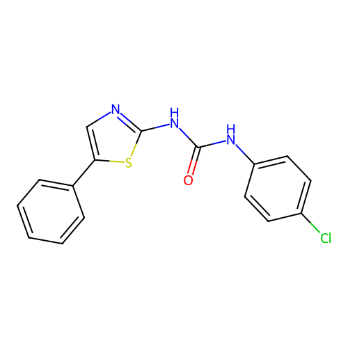 1-(4-Chlorophenyl)-3-(5-phenyl-1,3-thiazol-2-yl)urea structure