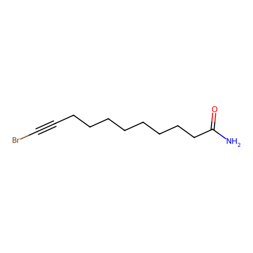 11-Bromo-undec-10-ynoic acid amide structure