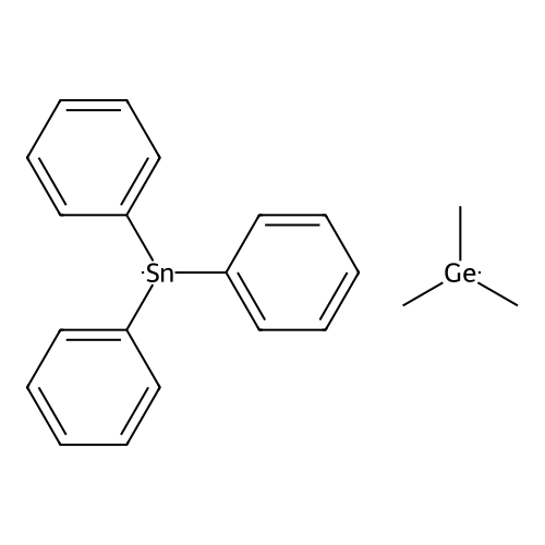 Trimethylgermanyltriphenyltin structure