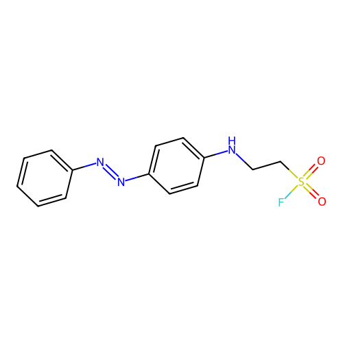 2-(4-Phenyldiazenylanilino)ethanesulfonyl fluoride structure