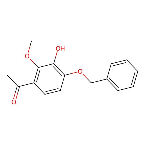 1-[4-(Benzyloxy)-3-hydroxy-2-methoxyphenyl]ethanone structure