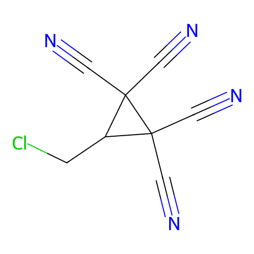 3-(Chloromethyl)cyclopropane-1,1,2,2-tetracarbonitrile structure