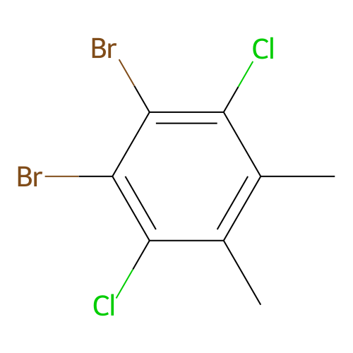 1,2-Dibromo-3,6-dichloro-4,5-dimethyl-benzene structure