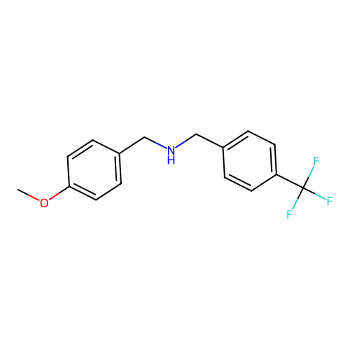 (4-Methoxybenzyl)[4-(trifluoromethyl)benzyl]amine oxalate structure