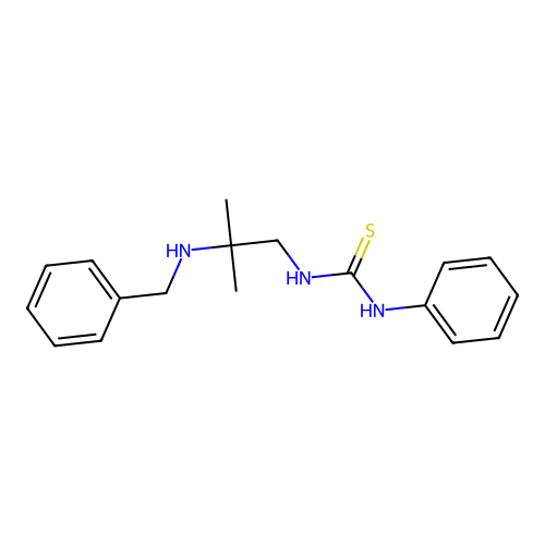 1-[2-(Benzylamino)-2-methylpropyl]-3-phenylthiourea structure