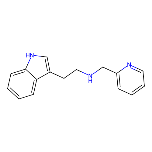 2-(1H-indol-3-yl)-N-(pyridin-2-ylmethyl)ethanamine structure