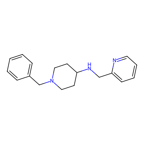1-benzyl-N-(pyridin-2-ylmethyl)piperidin-4-amine structure
