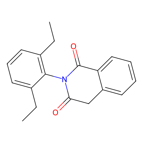 n-(2,6-Diethylphenyl)-homophthalimide structure