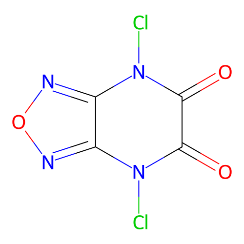 4,7-Dichloro-[1,2,5]oxadiazolo[3,4-b]pyrazine-5,6-dione structure