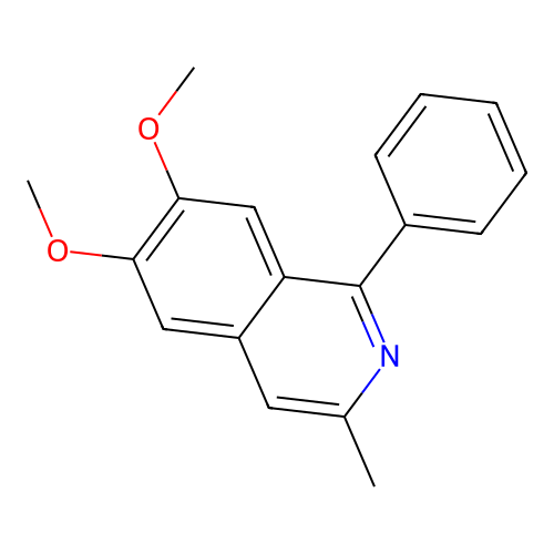 6,7-Dimethoxy-3-methyl-1-phenylisoquinoline structure