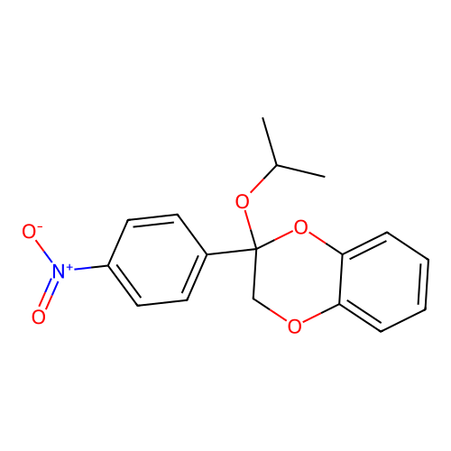 2-(4-Nitrophenyl)-2-(propan-2-yloxy)-2,3-dihydro-1,4-benzodioxine structure