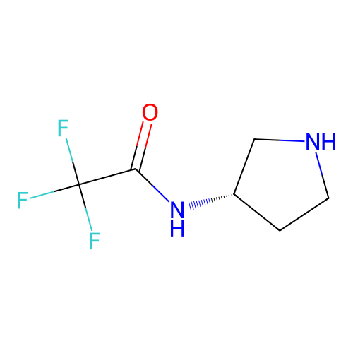 2,2,2-trifluoro-N-[(3S)-pyrrolidin-3-yl]acetamide structure