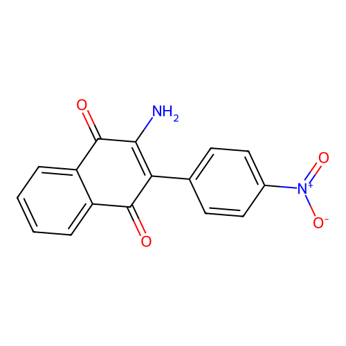 2-Amino-3-(4-nitrophenyl)naphthalene-1,4-dione structure