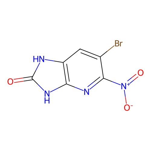 6-bromo-5-nitro-1H-imidazo[4,5-b]pyridin-2(3H)-one structure