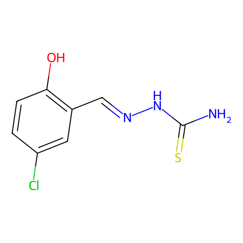 5-Chlorosalicylaldehyde thiosemicarbazone structure