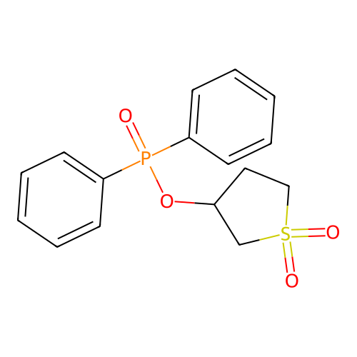 1,1-Dioxidotetrahydrothiophen-3-yl diphenylphosphinate structure
