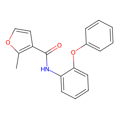 2-methyl-N-(2-phenoxyphenyl)furan-3-carboxamide structure