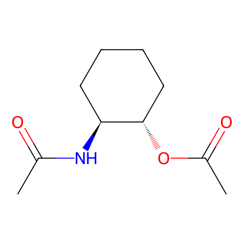 (1S,2S)-2-Acetamidocyclohexyl acetate structure