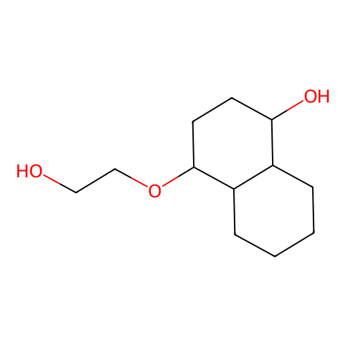 4-(2-Hydroxyethoxy)-decahydronaphthalen-1-ol structure
