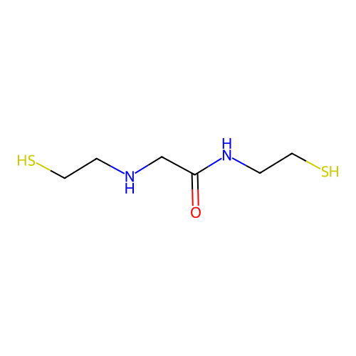 N-(2-Mercaptoethyl)-2-((2-mercaptoethyl)amino)acetamide structure