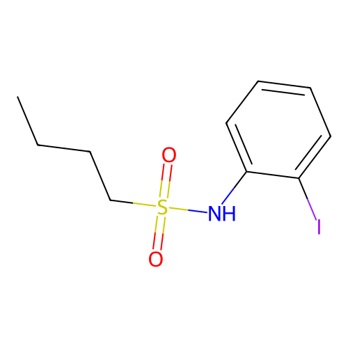 N-(2-iodophenyl)butane-1-sulfonamide structure
