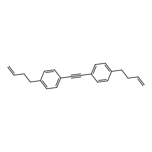 1,2-Bis(4-(but-3-en-1-yl)phenyl)ethyne structure