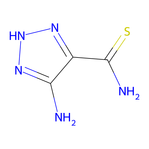 5-amino-2H-triazole-4-carbothioamide structure
