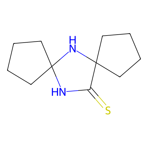 6,12-Diazadispiro[4.1.4^{7}.2^{5}]tridecane-13-thione structure