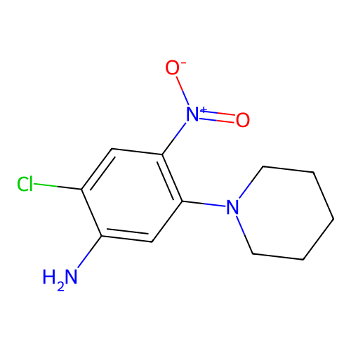 2-Chloro-4-nitro-5-(piperidin-1-yl)aniline structure