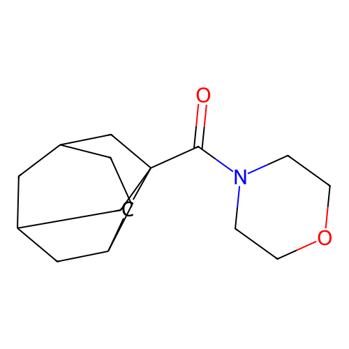 Morpholin-4-yl(tricyclo[4.3.1.1~3,8~]undec-1-yl)methanone structure