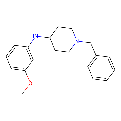 1-Benzyl-4-(3-methoxyphenyl)aminopiperidine structure