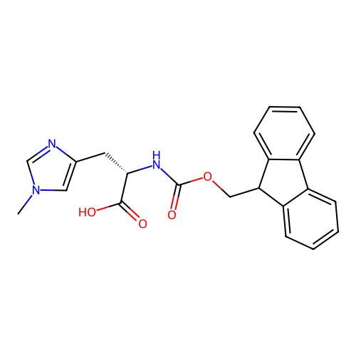 N-[(9H-Fluoren-9-ylmethoxy)carbonyl]-1-methyl-L-histidine structure