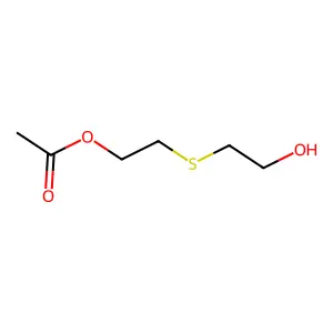 2-(2-Hydroxyethylsulfanyl)ethyl acetate structure