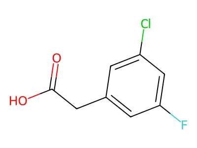 2-(3-Chloro-5-fluorophenyl)acetic acid structure