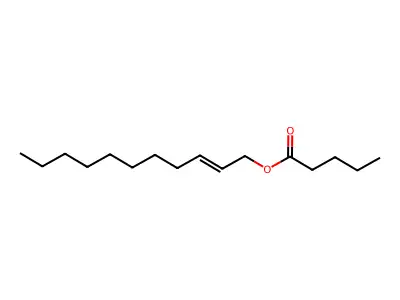 Valeric acid, undec-2-enyl ester structure