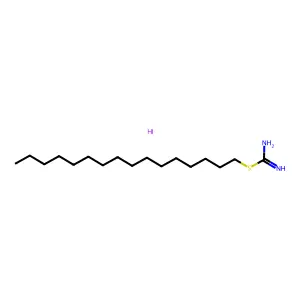 2-十六烷基-2-硫代伪脲氢碘酸盐 structure