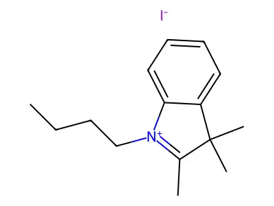 1-Butyl-2,3,3-trimethylindol-1-ium structure