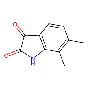 6,7-dimethyl-2,3-dihydro-1H-indole-2,3-dione structure