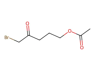 2-Pentanone, 5-(acetyloxy)-1-bromo- structure