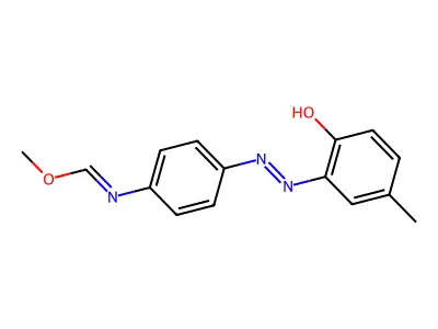 Methyl 4-[(2-hydroxy-5-methylphenyl)diazenyl]phenylimidoformate structure