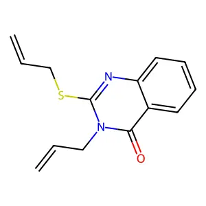 3-Allyl-2-(allylthio)quinazolin-4(3H)-one structure