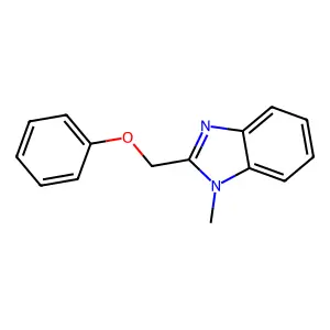 1-methyl-2-(phenoxymethyl)-1H-benzo[d]imidazole structure