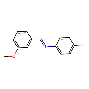N-(3-Methoxybenzylidene)-4-fluoroaniline structure