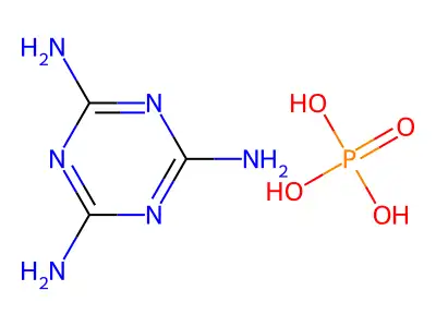 磷酸蜜胺 structure